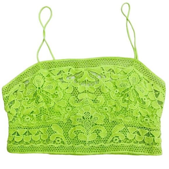 Free People Lyra Bralette In Bright Green Size Small - Picture 5 of 8